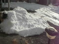 雪あそび。