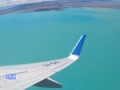 The take-off from El Calafate Airport.